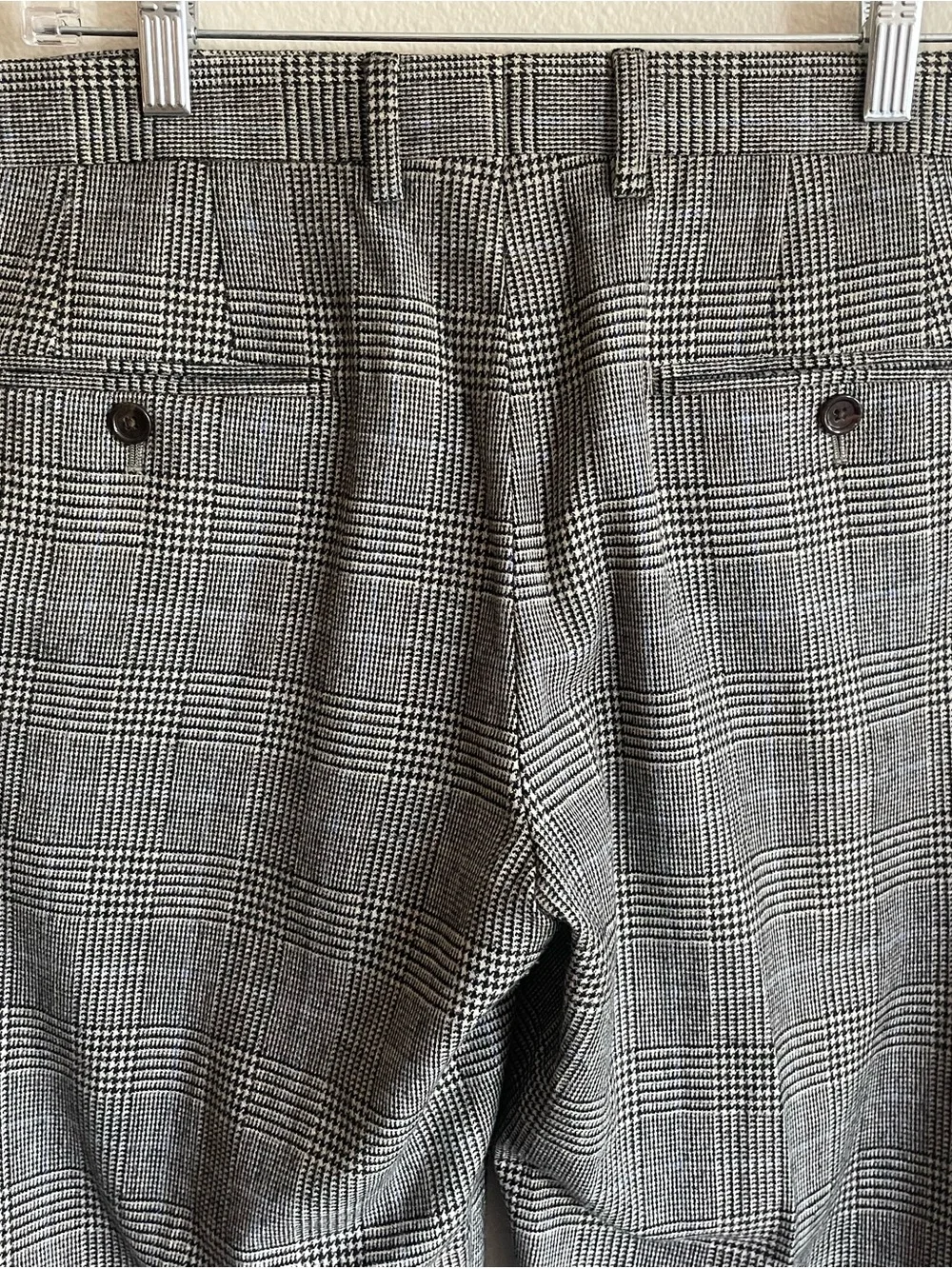 J. Crew Slim Ludlow Black and Tan Wool Dress Pants - Size W32 L32